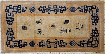 Peking antik, China, um 1900, Wolle auf Baumwolle, ca. 203 x 102 cm, EHZ: 2-3