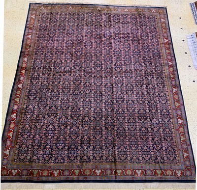 Agra Kork fein, Indien, um 1960, Korkwolle auf Baumwolle, ca. 465 x 360 cm, EHZ: 2
