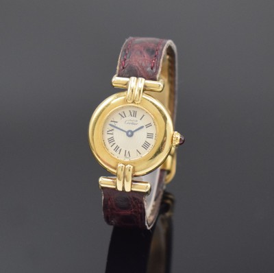 CARTIER Limitierte Damenarmbanduhr zum 150- jährigen Jubiläum der Firma Cartier, Schweiz 1997, quarz, lim. Auflage v. 1847 Stück, rücks. entspr. ...
