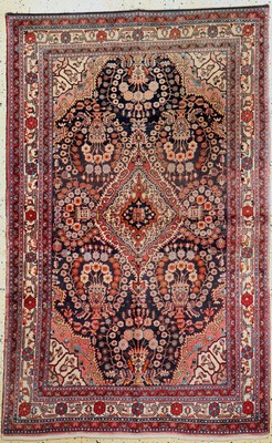 Sarogh alt, Persien, um 1950, Wolle auf Baumwolle, ca. 205 x 130 cm, leicht verblaßt, EHZ: 2