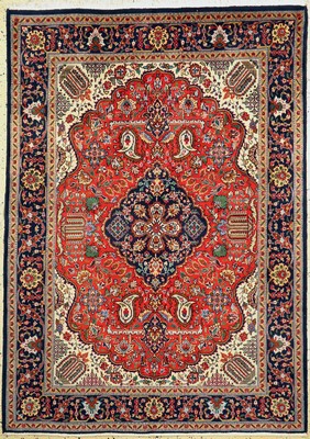Täbriz alt, Persien, um 1960, Wolle auf Baumwolle, ca. 199 x 143 cm, gereinigt, EHZ: 1-2
