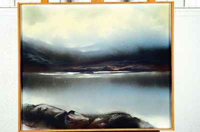 Prof. Werner Kausch, 1924-1993, Nebellandschaft, Öl/Lwd, rechts unten signiert, ca. 50x60cm