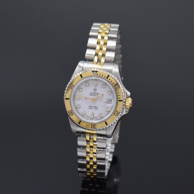TUDOR Damenarmbanduhr Princess Date Lady-Sub Referenz 96093, Automatik, Schweiz um 1992, Edelstahl u. GG kombiniert inkl. Gliederband m. ...
