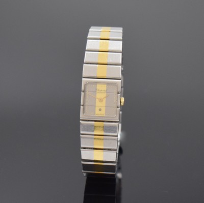 CHOPARD St. Moritz Damenarmbanduhr, Schweiz um 1985, quartz, Edelstahl/Gold komb., Monocoque-Geh., Gliederband m. dopp. Faltschließe, 2-farb. ...