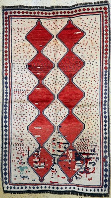 Louri Gabbeh antik, Persien, um 1910/1920, Wolle auf Ziegenhaar, ca. 220 x 129 cm, EHZ: 2, (restauriert)