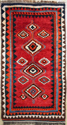 Luri Gabbeh, Persien, um 1950, Wolle auf Wolle, ca. 260 x 145 cm, EHZ: 2