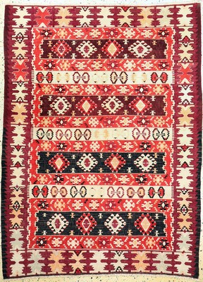 Anatol Kelim, Türkei, um 1930, Wolle auf Wolle, ca. 186 x 137 cm, EHZ: 2