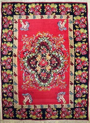 Gösman Kelim, Balkan, ca. 50 Jahre, Wolle auf Wolle, ca. 353 x 266 cm, EHZ: 1-2