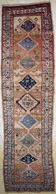 Antiker Sarab, Persien, um 1900, Wolle auf Wolle, ca. 377 x 107 cm, EHZ: 2