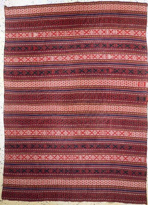 Kurdischer Shaddah, Persien, um 1930, Wolle auf Wolle, ca. 225 x 162 cm, EHZ: 2
