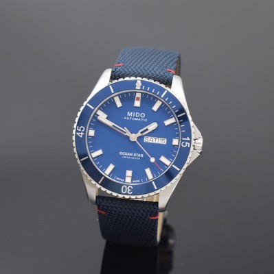 MIDO Ocean Star auf 1841 Stück limitierte Herrenarmbanduhr 20th Anniversary Inspired By Architecture Referenz M026430A, Automatik, Schweiz um 2022, ...