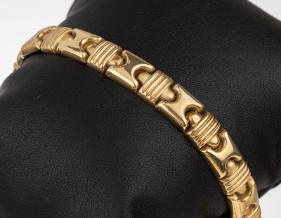 14 kt Gold Armband, GG 585/000, ca. 14.7 g,L ca. 19 cm