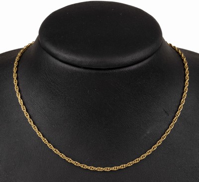 14 kt Gold Kette, GG 585/000, ca. 6.9 g, L. ca. 49.5 cm, Federringschließe