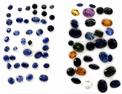 Lot lose Saphire zus. ca. 24.6 ct , versch. Formen, Farben und Größen