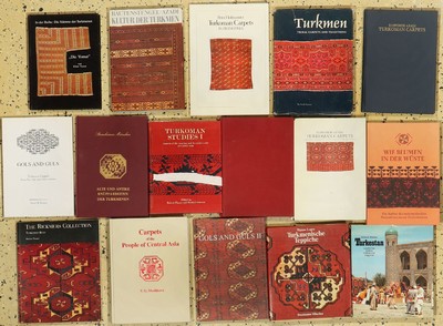 16 lots, Fachliteratur Turkmenen , guter Zustand.