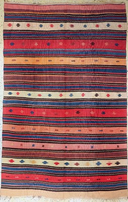 Shahsawan Kelim, Persien, um 1940/1950, Wolle auf Wolle, ca. 268 x 172 cm, EHZ: 2-3