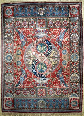 Täbriz alt, Balkan, ca. 60 Jahre, Wolle aufBaumwolle, ca. 380 x 280 cm, Reinigungsbedürftig, EHZ: 2