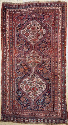 Antiker Khamseh, Persien, 19.Jhd, Wolle aufWolle, ca. 288 x 155 cm, EHZ: 3