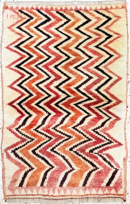 Gabbeh alt, Persien, ca. 50 Jahre, Wolle auf Wolle, ca. 140 x 90 cm, EHZ: 2(kleines Loch).