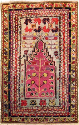 Antiker Mucur, Türkei, 19.Jhd, Wolle auf Wolle, ca. 172 x 111 cm, EHZ: 2-3