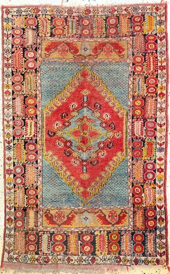Antiker Melas, Türkei, um 1900, Wolle auf Wolle, ca. 163 x 103 cm, EHZ: 3