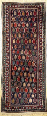Antiker Schirwan fein, Kaukasus, 19.Jhd, Wolle auf Wolle, ca. 295 x 125 cm, EHZ: 3-4