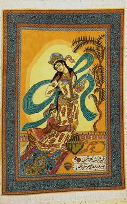Täbriz fein (50 Raj), Persien, ca. 50 Jahre, Korkwolle, ca. 147 x 102 cm, EHZ: 2, kleiner Fleck, Mottenfraß am Rand