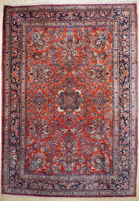 Sarogh alt, Persien, um 1950, Wolle auf Baumwolle, ca. 390 x 273 cm, EHZ: 2, Reinigungsbedürftig