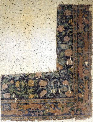 Früher Louis Carpet Fragment, Frankreich, 17.Jhd, Wolle auf Baumwolle, ca. 195 x 155 cm,EHZ: 4
