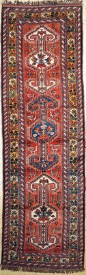 Ghaschgai alt, Persien, um 1950, Wolle auf Wolle, ca. 350 x 110 cm, EHZ: 2