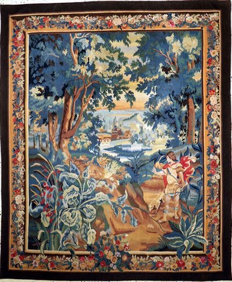 Tapesserie, China, ca. 50 Jahre, Wolle auf Baumwolle, ca. 245 x 205 cm, flachgewebt, EHZ:1