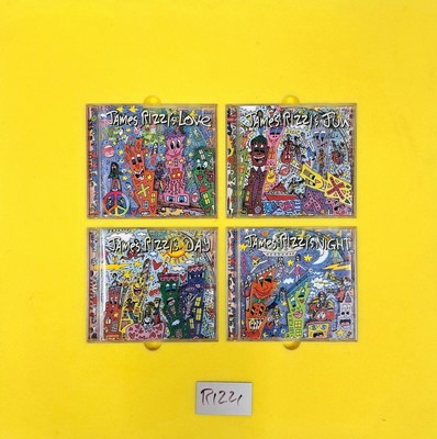 James Rizzi, 1950-2011, CD Set, Fun Day Love Night, R. ohne Glas, CD´s je 12,5x14,5 cm, R. gesamt ca. 54x54 cm