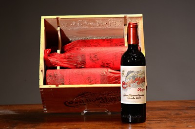 6 Flaschen 2004 Castillo Ygay, Rioja, Marques de Murrieta, grand reserva especial, je 75cl, orig. verkorkt und unverkostet, in orig. Holzkiste