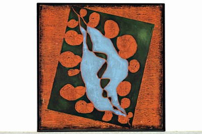 Dietmar Brixy, geb. 1961 Mannheim, Studium an der Akademie Karlsruhe, abstr. Komposition, rückseitig signiert und dat. 20.08.92, ca. 42 x 42 cm ...
