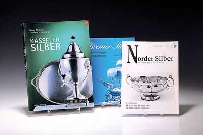 Literatur zu lokaler Goldschmiedekunst in Deutschland, 10 Werke, Löhr: AK Bremer Silbe, Bremen 1981; Scheffler: Goldschmiede Oberfrankens, Berlin ...