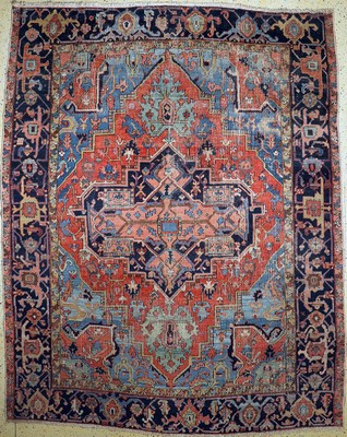 Antiker Heriz, Persien, um 1900, Wolle auf Baumwolle, ca. 360 x 290 cm, EHZ: 3-4