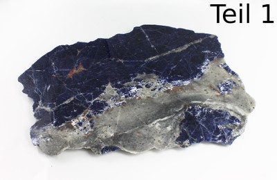 Edelstein Fundgrube ca. 3600 ct: 1 Sodalithplatte ca. 25 x 18 cm ca. 3400 ct Opal, Malachit, Türkis, Amethyst, Topas, Opal Doubletten, etc., zus. ...