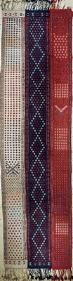 Antiker Verneh(3 Bahnig), Türkei, um 1900, Wolle auf Wolle, ca. 400 x 110 cm, EHZ: 2