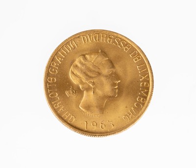 20 Francs Goldmünze, Luxemburg 1963, Großherzogin Charlotte