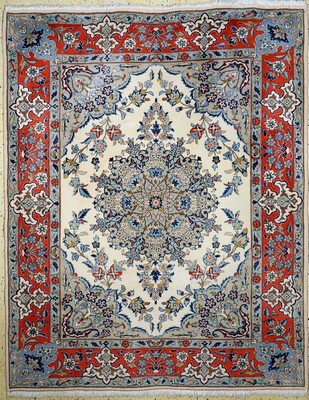 Yazd, Persien, ca. 40 Jahre, Wolle auf Baumwolle, ca. 250 x 200 cm, EHZ:1-2(kleiner Fleck)