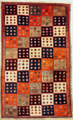 Gabbeh alt, Persien, um 1960, Wolle auf Wolle, ca. 207 x 128 cm, EHZ: 2