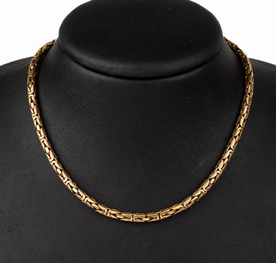 14 kt Gold Königskette, ca. 55.9 g, GG 585/000, L. ca. 69 cm, Karabinerschließe