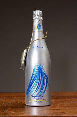 1 Flasche 1986 Taittinger Collection Hans Hartung, Champagne, Brut, Künstleredition, ca. 75cl, 12% Vol., in orig. Karton