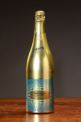 1 Flasche 1978 Taittinger Collection Victor Vaserely, Champagne, Brut, Künstleredition, ca. 75cl, 12% Vol., berieben