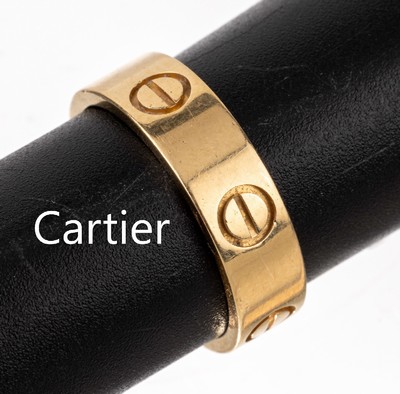 18 kt Gold CARTIER Ring, Modell Love, GG 750/000, sign. und num., RW 54