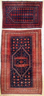 2 Lot Yagcibedir, Türkei, um 1960, Wolle auf Wolle, ca. 170 x 113 cm & 105 x 73cm, EHZ: 2