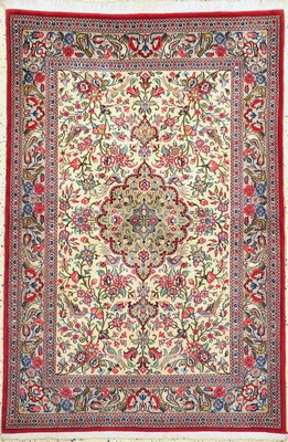 Ghom Kork fein, Persien, ca. 50 Jahre, Korkwolle auf Baumwolle, ca. 158 x 107 cm, EHZ: 1-2