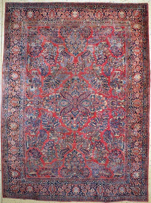 Us Re-Import Sarogh, Persien, um 1910/1920,Wolle auf Baumwolle, ca. 360 x 265 cm, EHZ: 3