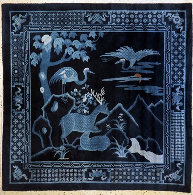 Pao Tow alt, China, um 1930, Wolle auf Baumwolle, ca. 190 x 190 cm, EHZ: 1-2