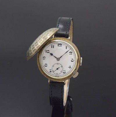 TALIS Watch Co. Armbanduhr in Form eines Golfballs, Schweiz/USA um 1940, vers. Geh., Boden verschr., Sprungdeckel, Emailzifferbl. m. arab. Std. ...